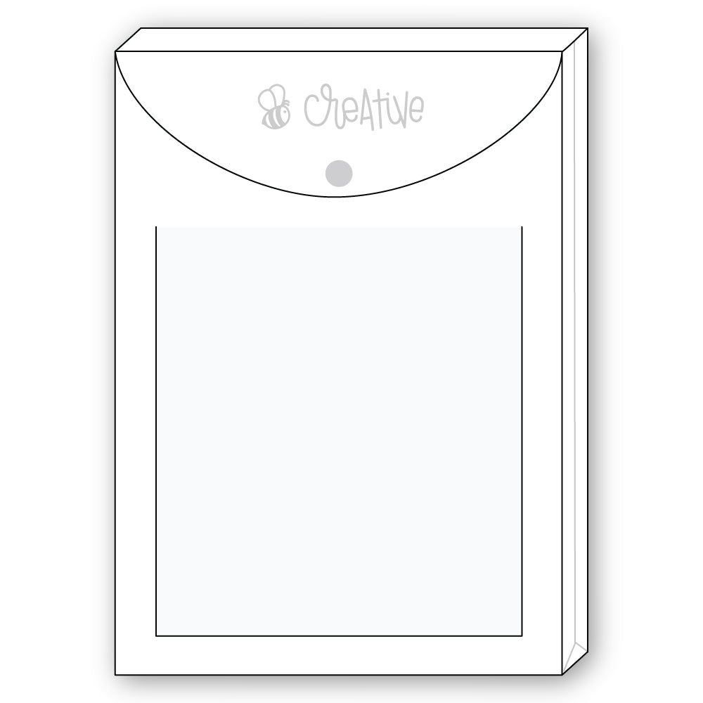 Bee Creative Paper and Embellishment or Project Storage Pouch - Honey Bee Stamps