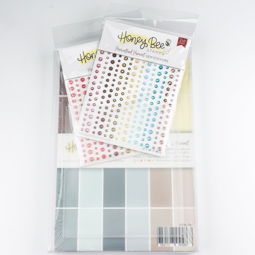 Bee Creative Paper and Embellishment or Project Storage Pouch - Honey Bee Stamps