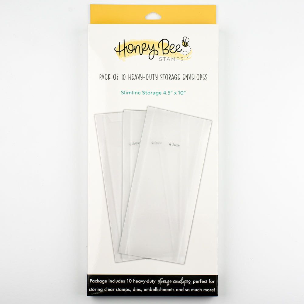 Bee Creative - Slimline Storage Pockets 4.5" x 10" - Honey Bee Stamps