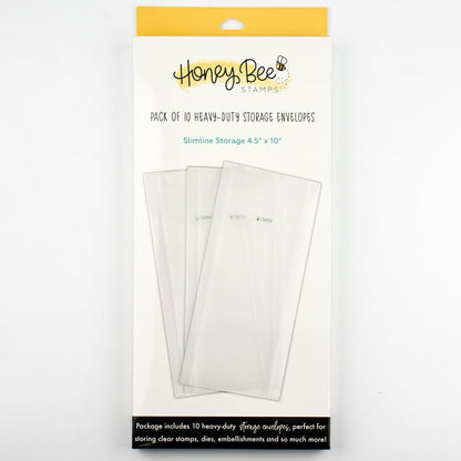 Bee Creative - Slimline Storage Pockets 4.5" x 10" - Honey Bee Stamps