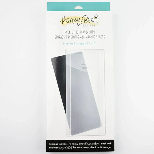Bee Creative - Slimline Storage Pockets with Magnets 3 3/4" x 9 1/4" - Honey Bee Stamps