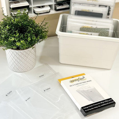 Bee Creative - Small Storage Pockets 4" x 5.5" - Honey Bee Stamps