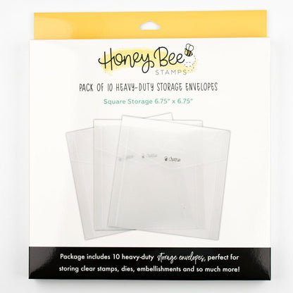 Bee Creative - Square Storage Pockets 6.75" x 6.75" - Honey Bee Stamps