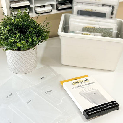 Bee Creative - Square Storage Pockets 6.75" x 6.75" - Honey Bee Stamps