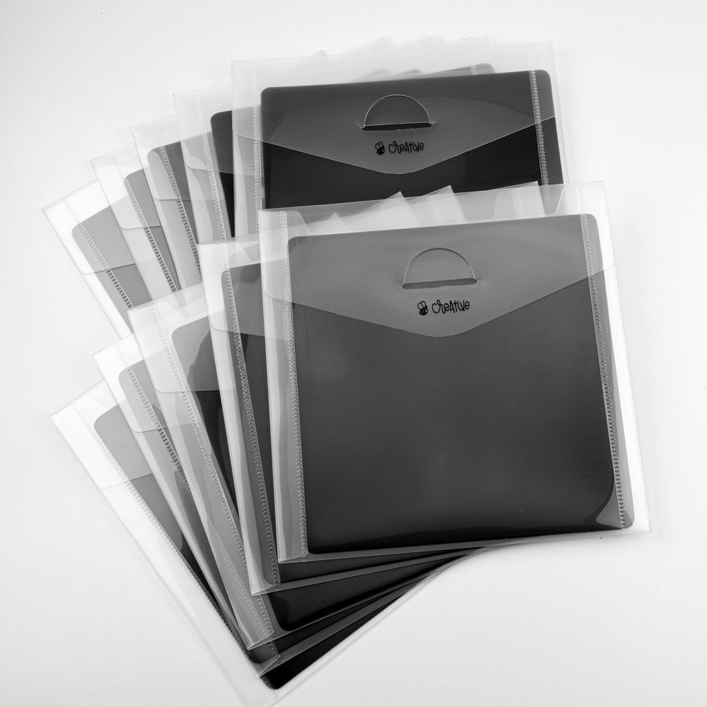 Bee Creative - Square Storage Pockets with Magnets 6" x 6" - Honey Bee Stamps