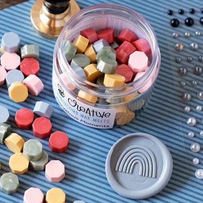 Bee Creative Wax Stamper - Rainbow - Retiring - Honey Bee Stamps