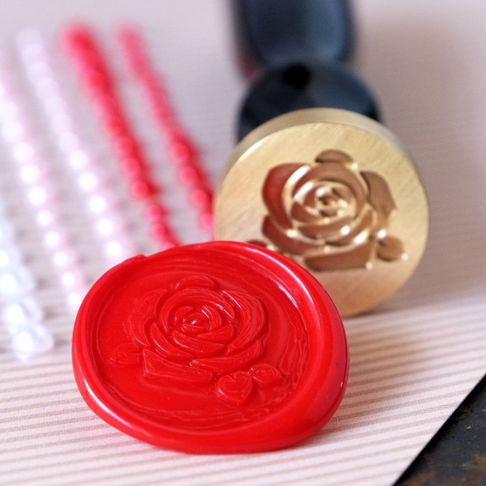 Bee Creative Wax Stamper - Rose - Honey Bee Stamps