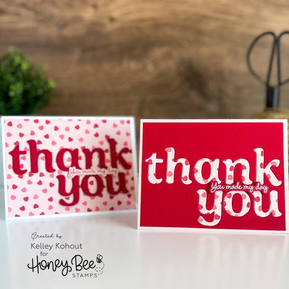 BEE Playful Lowercase Alphabet Honey Cuts - Stand - Alone Dies - Honey Bee Stamps