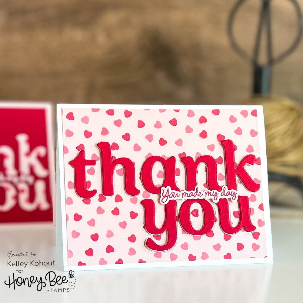 BEE Playful Lowercase Alphabet Honey Cuts - Stand - Alone Dies - Honey Bee Stamps