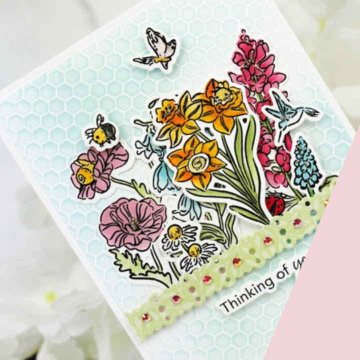 Bees & Bonnets - Honey Cuts - Coordinating Dies - Honey Bee Stamps