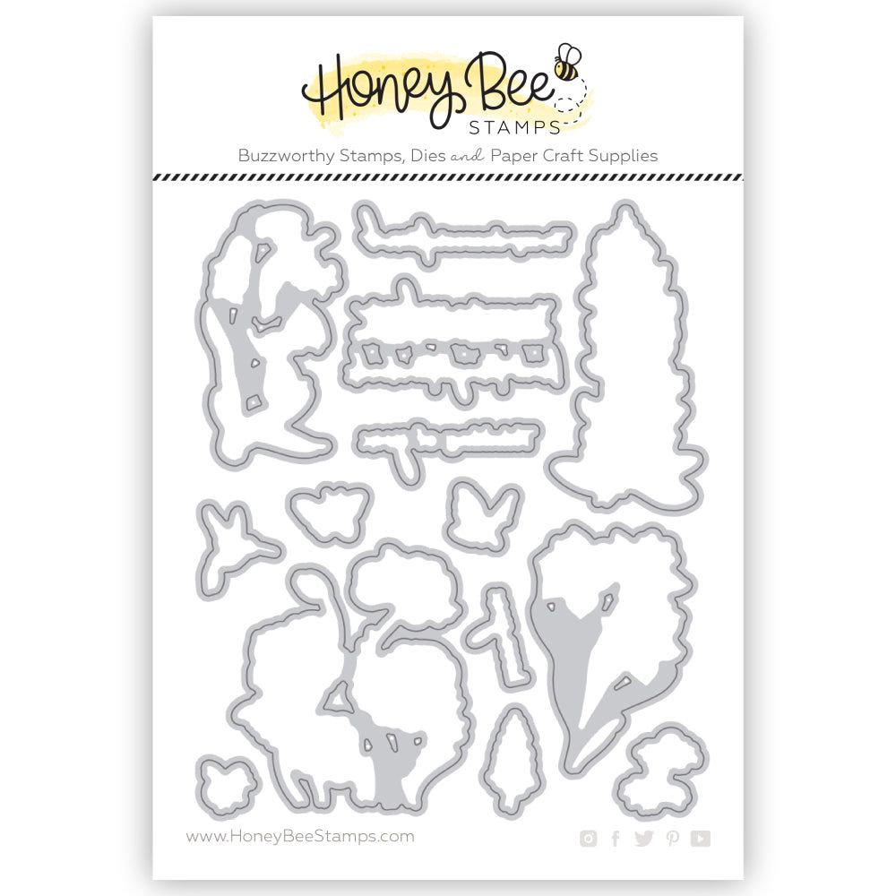 Bees & Bonnets - Honey Cuts - Coordinating Dies - Honey Bee Stamps