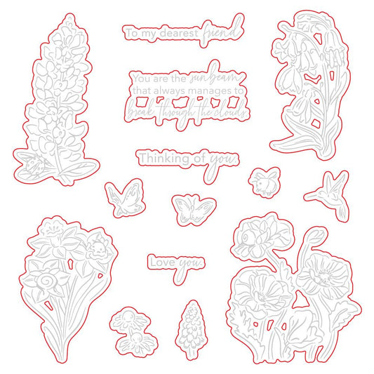 Bees & Bonnets - Honey Cuts - Coordinating Dies - Honey Bee Stamps