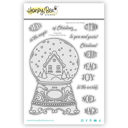 Believe In The Magic - 4x6 Photopolymer Stamp Set - Honey Bee Stamps
