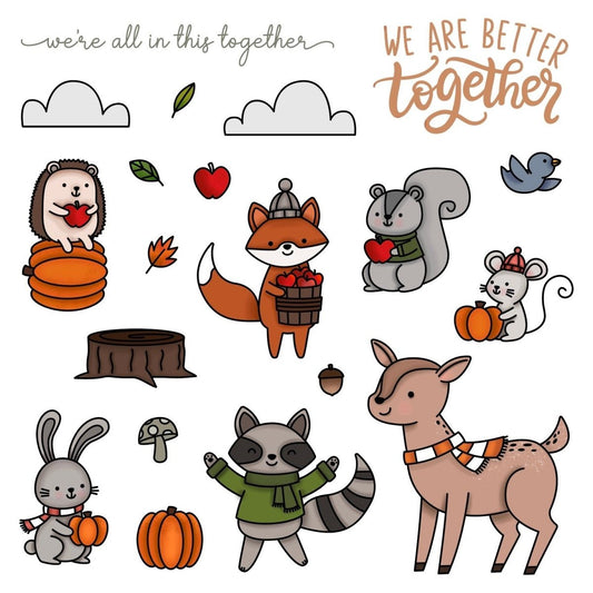 Better Together - 6x6 Photopolymer Stamp Set - Retiring - Honey Bee Stamps