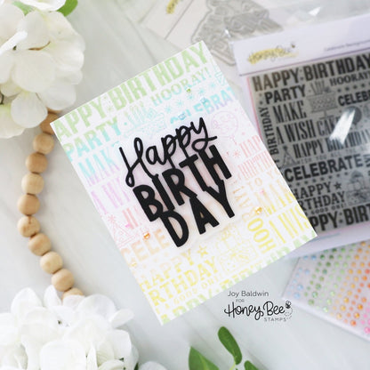 Big Birthday - Honey Cuts - Stand - Alone Dies - Honey Bee Stamps