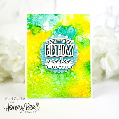 Big Bold Birthday - 4x4 Photopolymer Stamp Set - Honey Bee Stamps