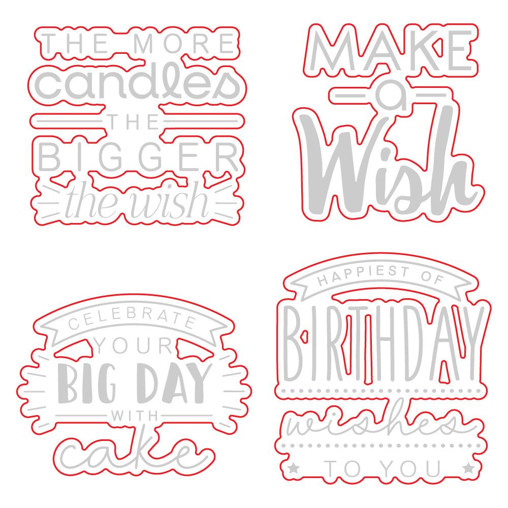 Big Bold Birthday - Honey Cuts - Coordinating Dies - Honey Bee Stamps