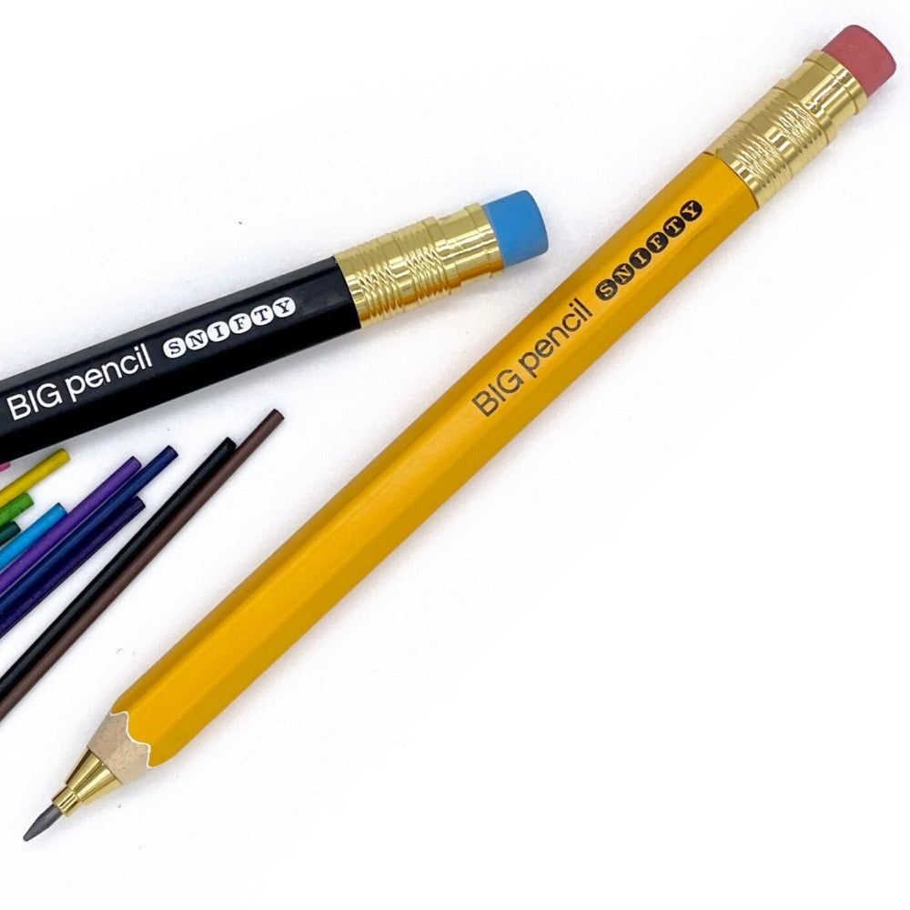 Big Graphite Mechanical Pencil With Refills and Erasers - Honey Bee Stamps