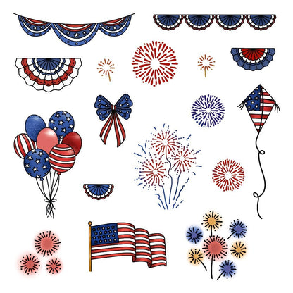 Big Pickup: Americana Add on - 6x8 Photopolymer Stamp Set - Honey Bee Stamps