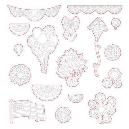 Big Pickup: Americana Add - on - Honey Cuts - Coordinating Dies - Honey Bee Stamps