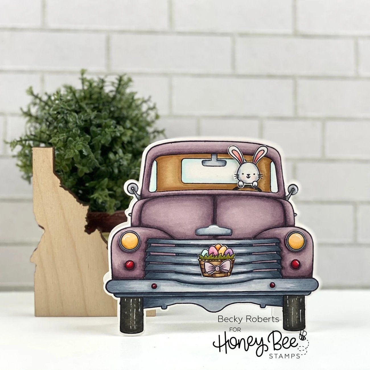 Big Pickup Cab - 6x6 Stamp Set - Honey Bee Stamps