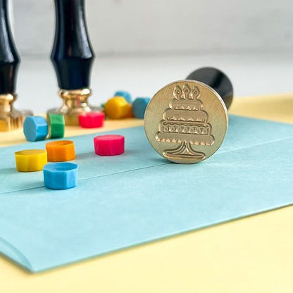 Birthday Cake - Wax Stamper - Honey Bee Stamps