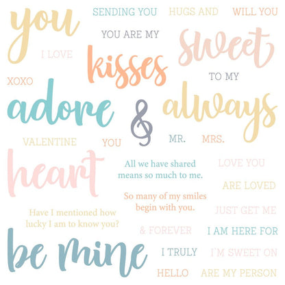 Bitty Buzzwords: Be Mine - 6x6 Photopolymer Stamp Set - Retiring - Honey Bee Stamps