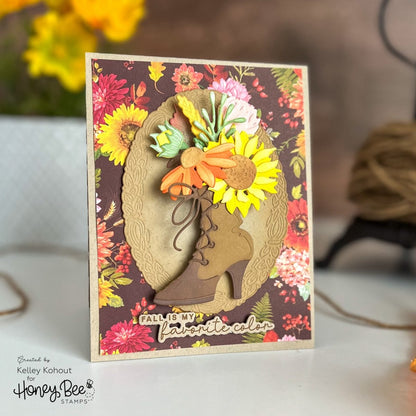 Blessings Of Fall - 4x6 Photopolymer Stamp Set - Honey Bee Stamps