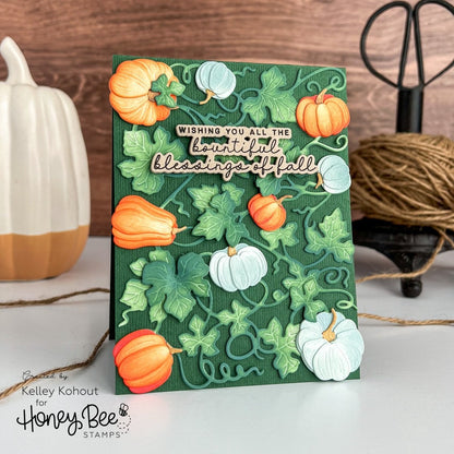 Blessings Of Fall - 4x6 Photopolymer Stamp Set - Honey Bee Stamps