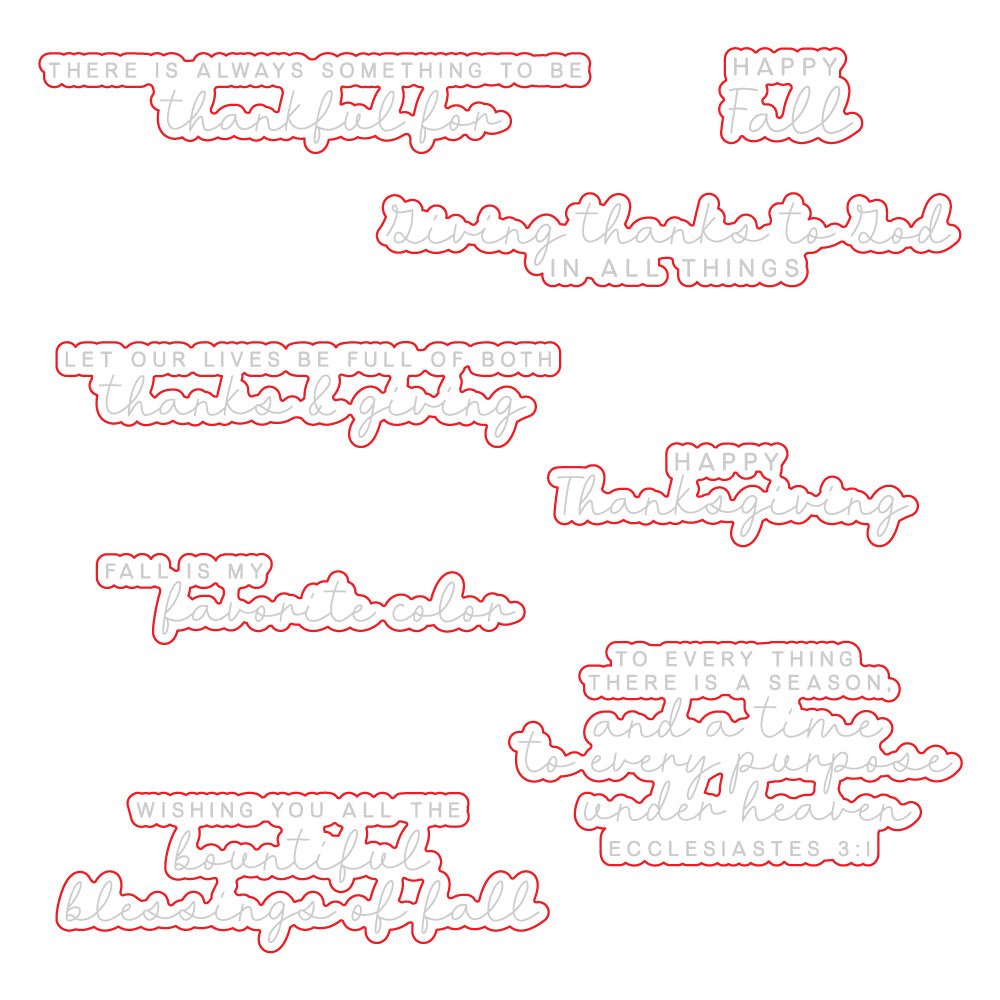 Blessings Of Fall - Honey Cuts - Coordinating Dies - Honey Bee Stamps