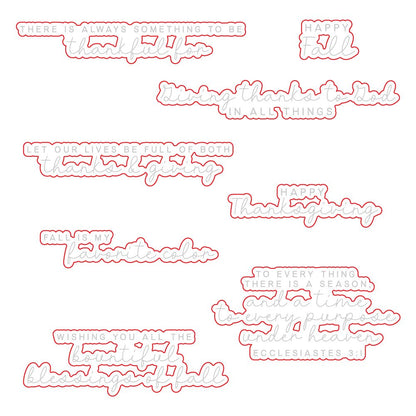 Blessings Of Fall - Honey Cuts - Coordinating Dies - Honey Bee Stamps