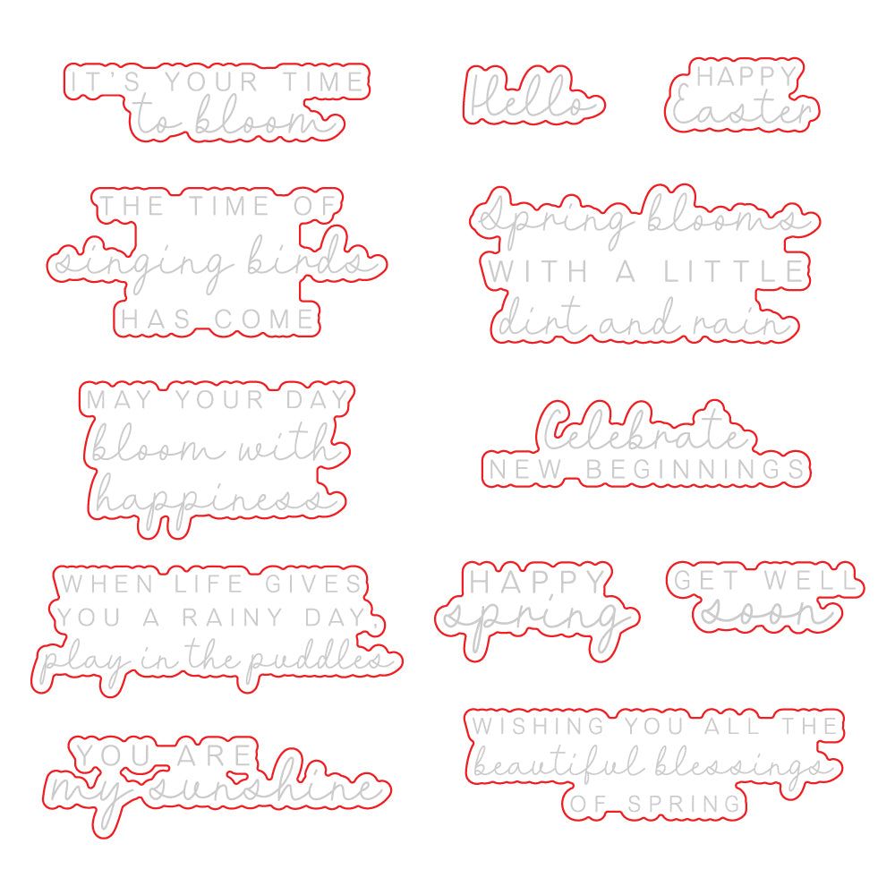 Blessings Of Spring - Honey Cuts - Coordinating Dies - Honey Bee Stamps