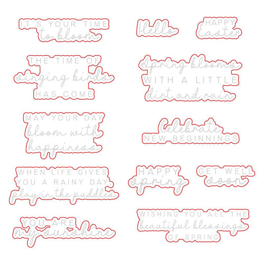 Blessings Of Spring - Honey Cuts - Coordinating Dies - Honey Bee Stamps