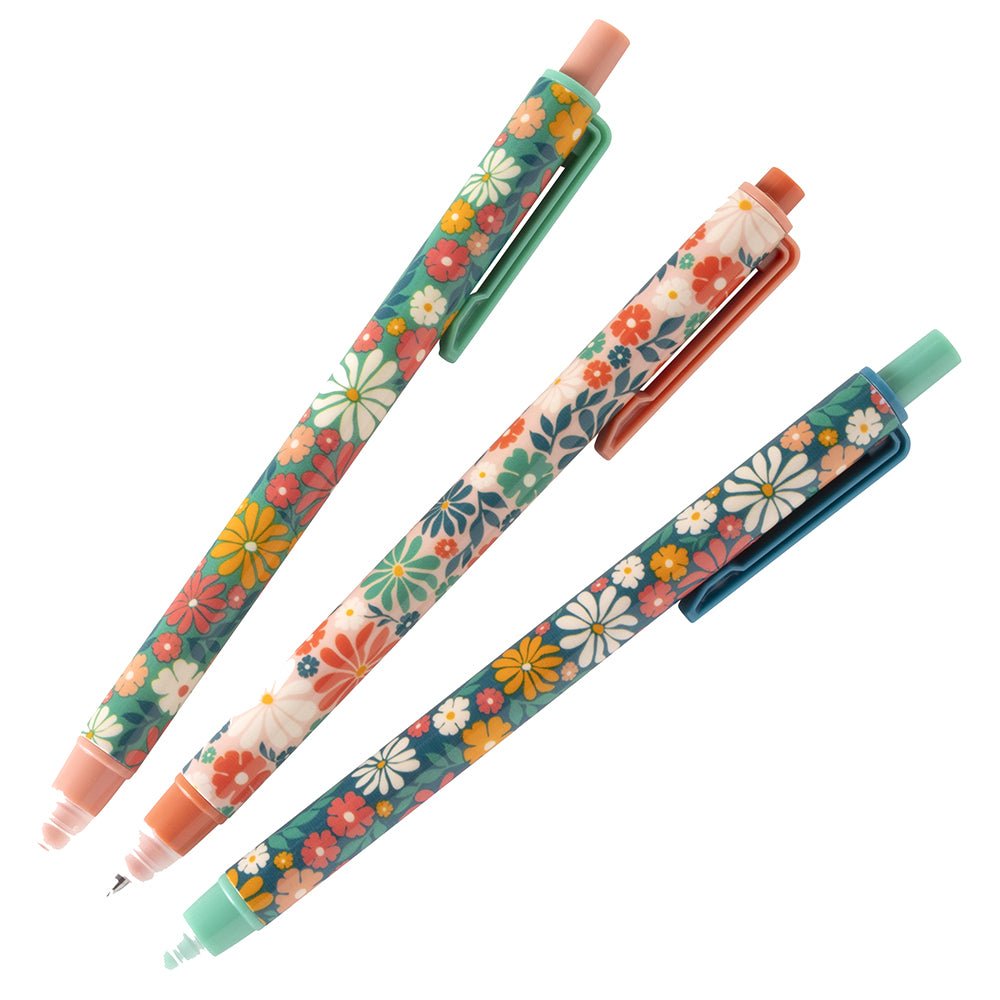 Bloom - Set of 3 Erasable Gel Pens - Honey Bee Stamps