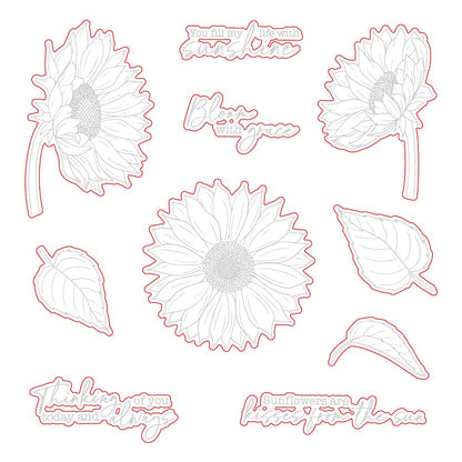 Bloom With Grace - Honey Cuts - Coordinating Dies - Honey Bee Stamps