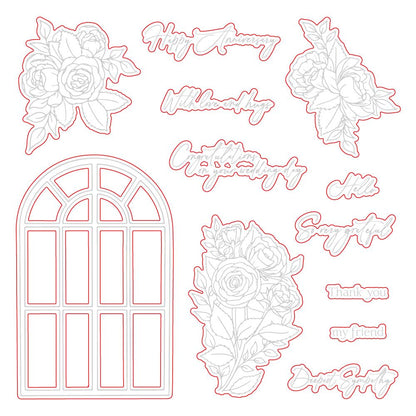 Blooming View - Honey Cuts - Coordinating Dies - Retiring - Honey Bee Stamps