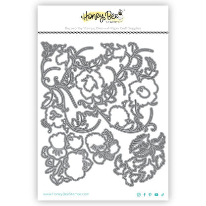 Bold Background: Chinoiserie - Honey Cuts - Stand - Alone Dies - Honey Bee Stamps