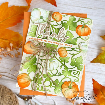 Bold Background: Pumpkin Patch - Honey Cuts - Stand - Alone Dies - Honey Bee Stamps