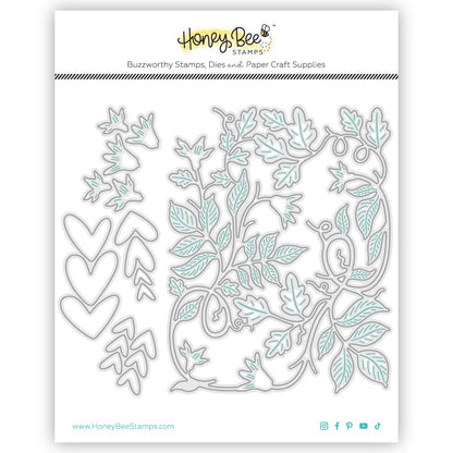 Bold Background: Vines Of Love - Honey Cuts - Stand - Alone Dies - Honey Bee Stamps
