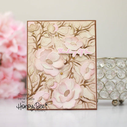 Bold Backgrounds: Vintage Roses - Honey Cuts - Stand - Alone Dies - Honey Bee Stamps
