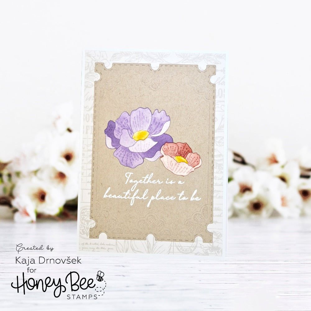 Bold Backgrounds: Vintage Roses - Honey Cuts - Stand - Alone Dies - Honey Bee Stamps