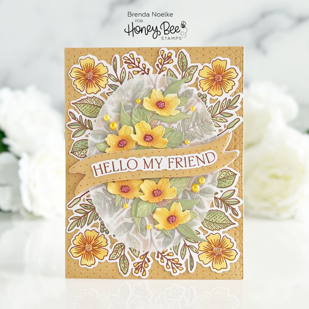 Bountiful Banner - 6x8 Stamp Set - Honey Bee Stamps