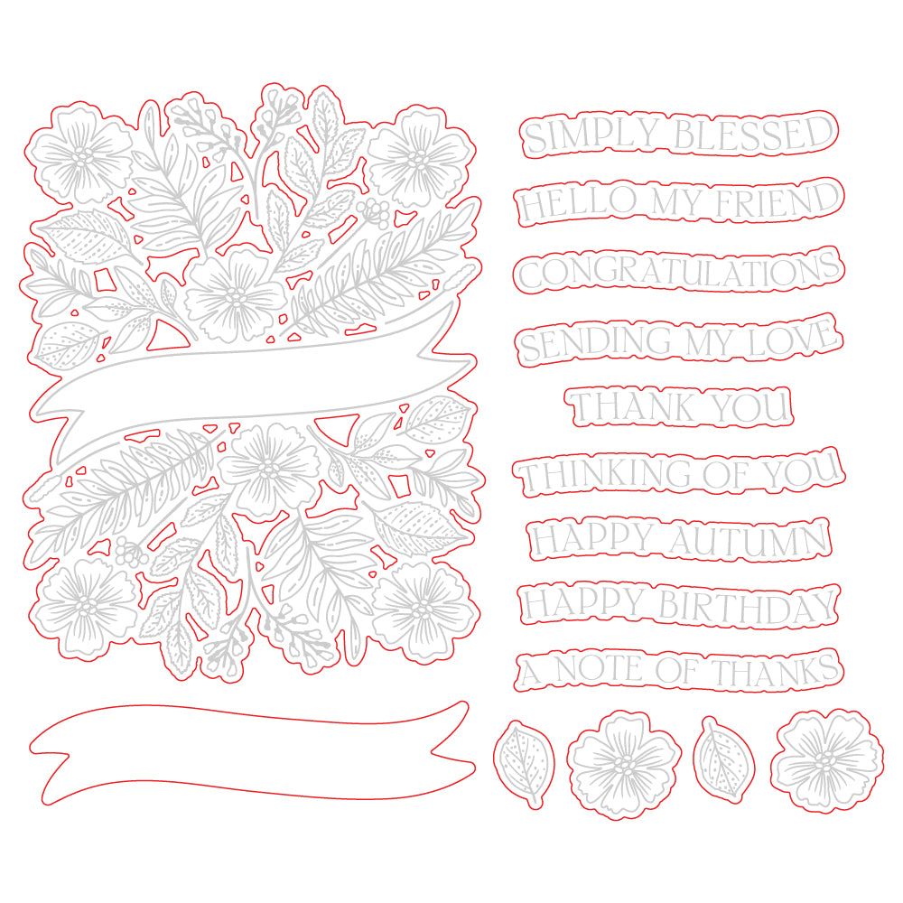 Bountiful Banner - Honey Cuts - Coordinating Dies - Honey Bee Stamps