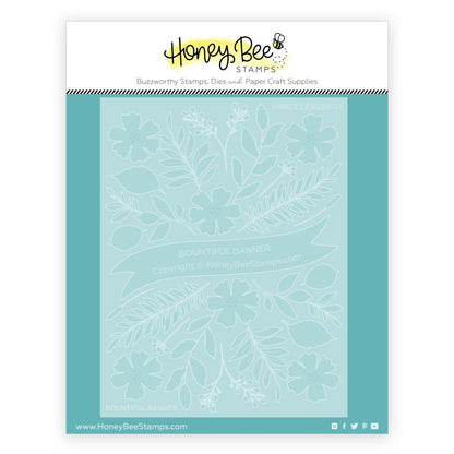 Bountiful Banner - Set Of 6 - A2 4.25"x5.5" Coordinating Stencils - Honey Bee Stamps