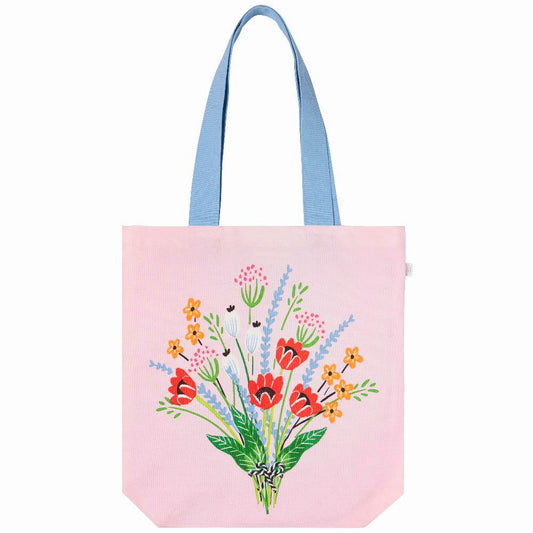 Bouquet Everyday Pink Tote Project Bag - Honey Bee Stamps