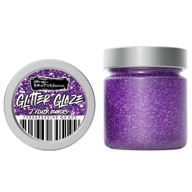 Brutus Monroe Glitter Glaze - Grape - Honey Bee Stamps