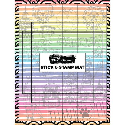 Brutus Monroe Limited Edition Stick and Stamp Mat - Honey Bee Stamps