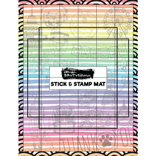 Brutus Monroe Limited Edition Stick and Stamp Mat - Honey Bee Stamps