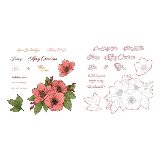 Peace Be With You Stamp Set and Coordinating Honey Cuts Bundle