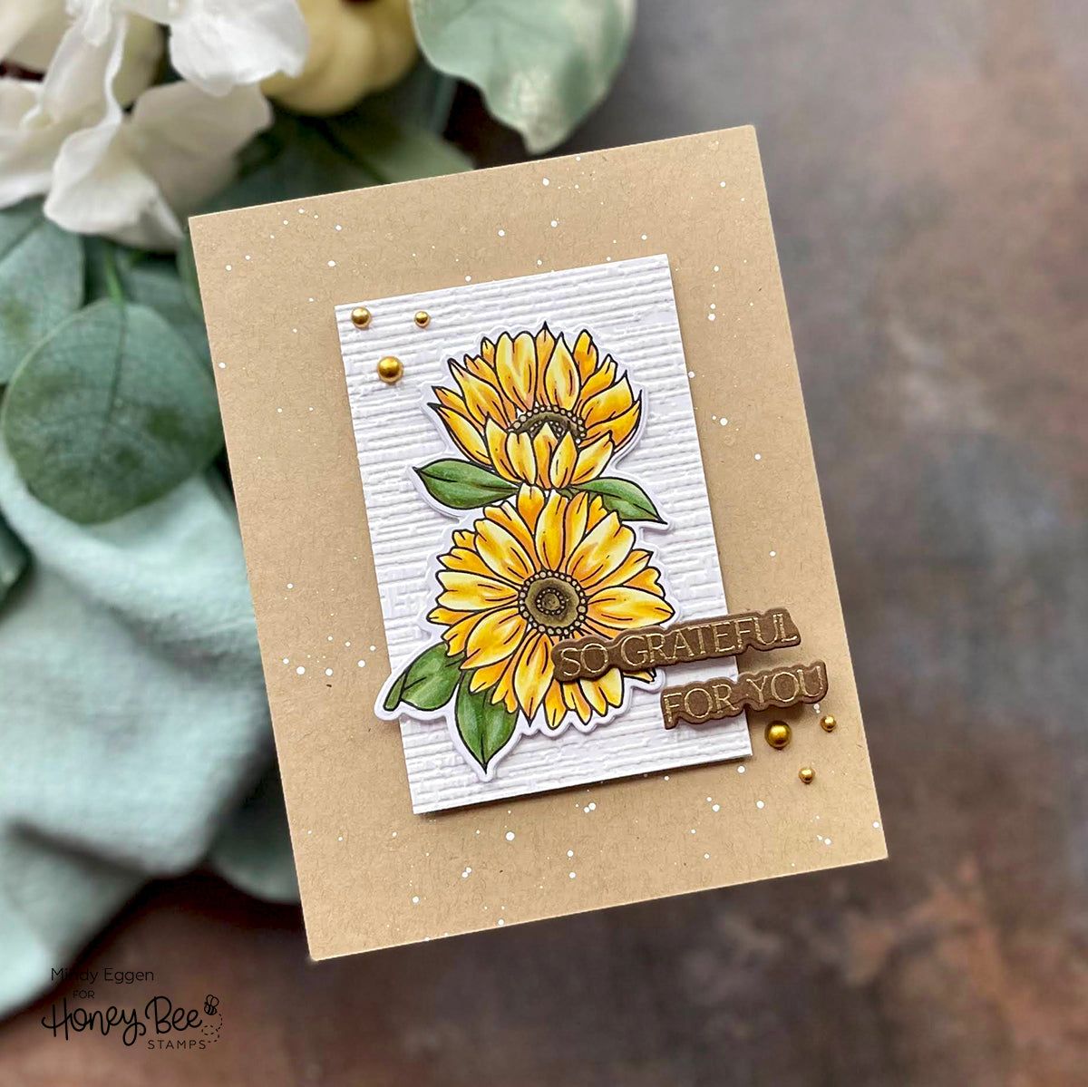 Burlap 3D Embossing Folder - Honey Bee Stamps